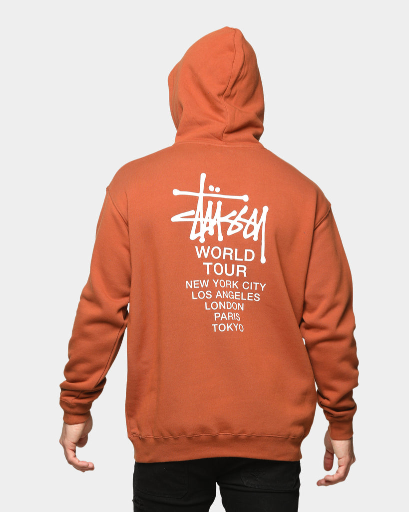 Stussy World Tour Hoodie Caramel Culture Kings