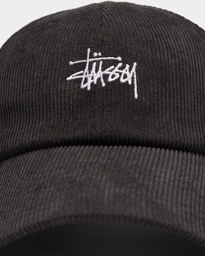 Stussy Men's Graffiti Cord Low Pro Cap Black