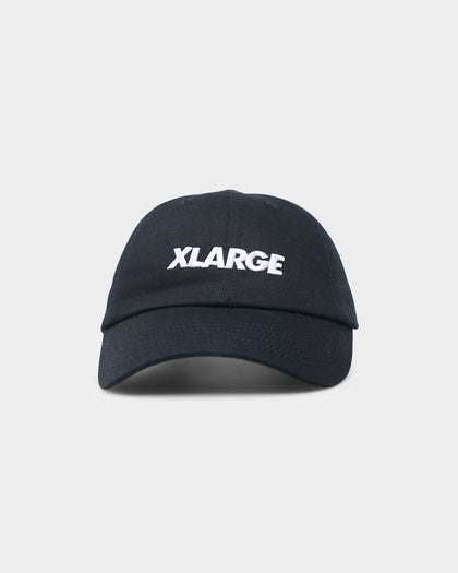 X-Large Low Profile Text Strapback Black