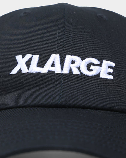X-Large Low Profile Text Strapback Black