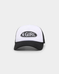 X-Girl Women's Basic Oval Logo Trucker Black