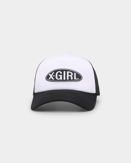 X-Girl Women's Basic Oval Logo Trucker Black
