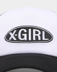 X-Girl Women's Basic Oval Logo Trucker Black