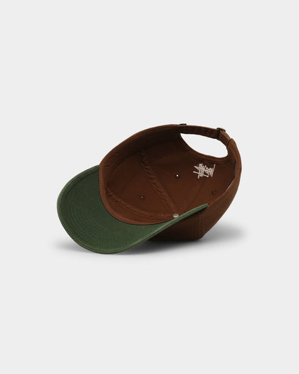 Stussy Vintage S Low Pro Strapback Cap Brick/Green