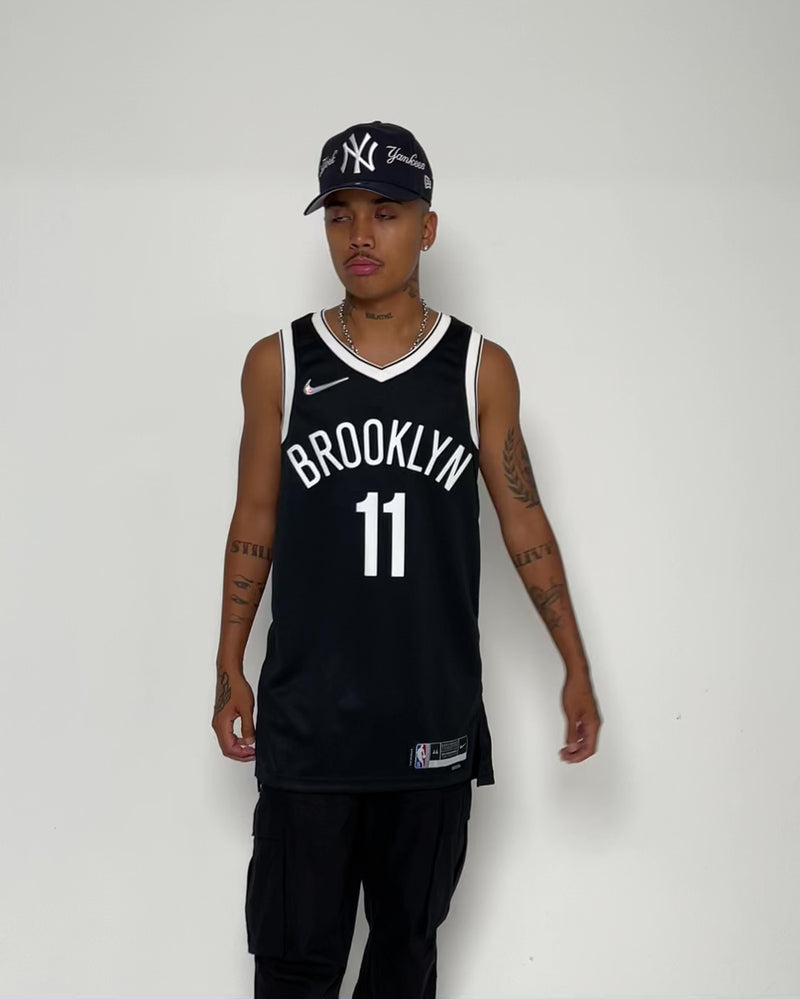 Nike Youth Brooklyn Nets Kyrie Irving #11 Black Dri-FIT Swingman Jersey