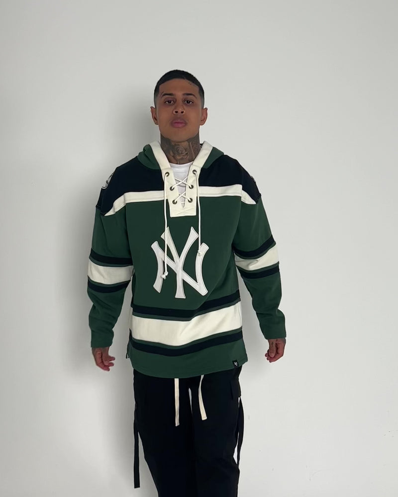 47 Brand New York Yankees Superior Lacer Hoodie Dark Green