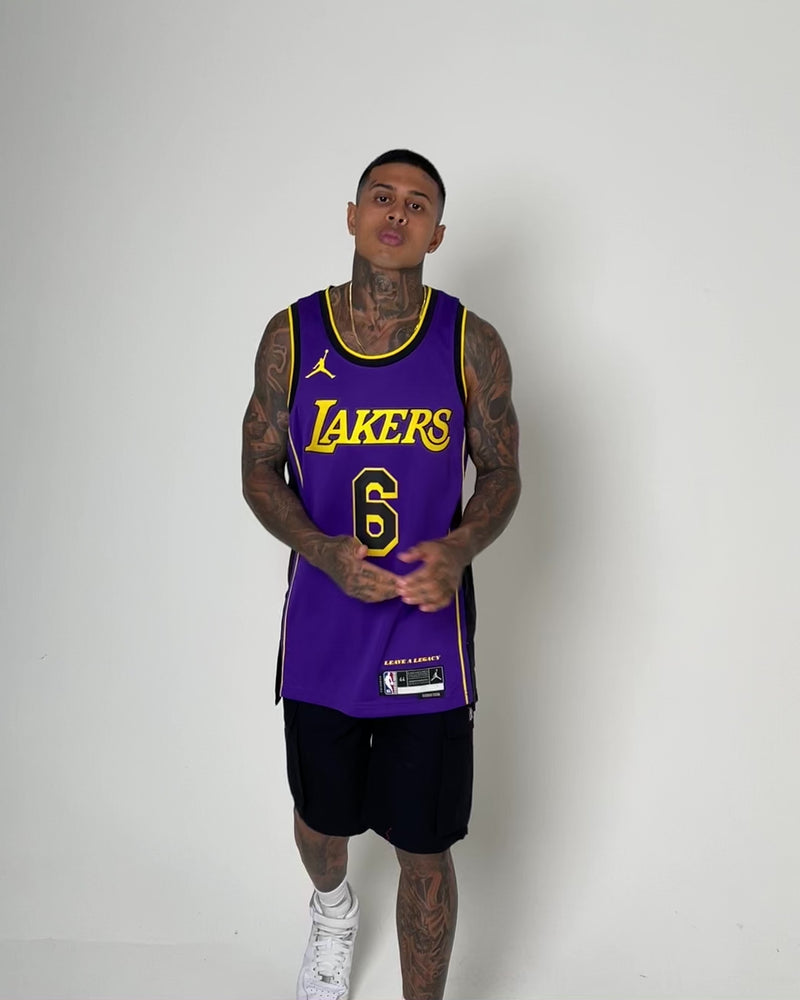 Shop LeBron James Los Angeles Lakers City Edition Nike Dri-FIT NBA Swingman  Jersey