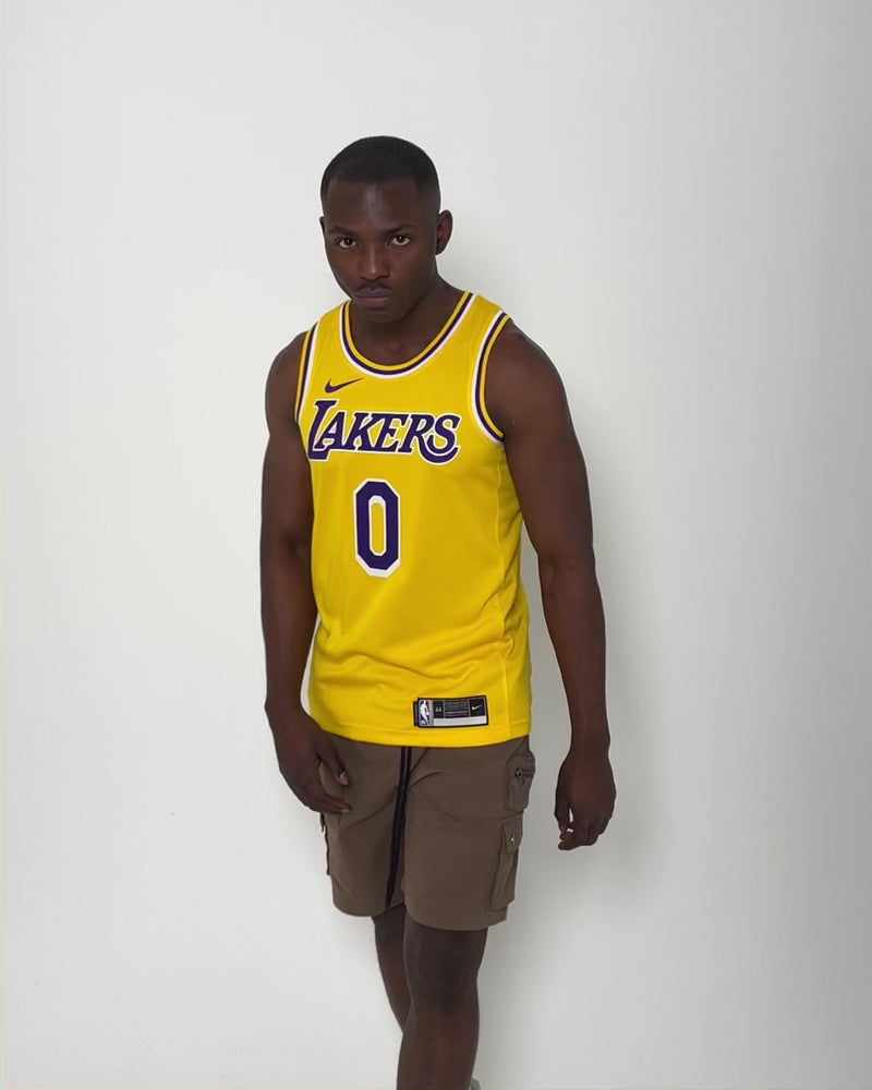 Nike NBA Los Angeles Lakers James #6 Swingman Jersey - Amarillo - Mens